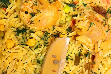 Паэлья с курицей