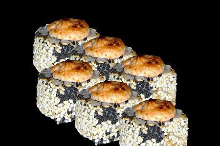 Ролл Калифорния Mix Кунжут с креветкой