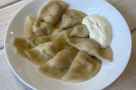 Вареники с картофелем и беконом