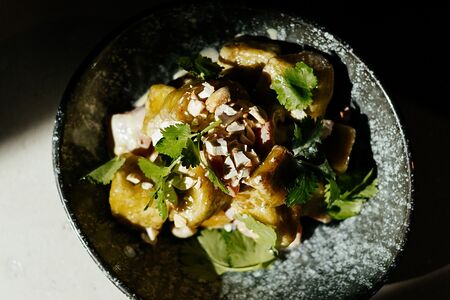 Салат с Хрустящим Баклажаном