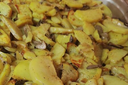 Картофель с грибами