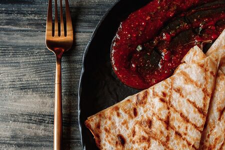 Кесадилья с куриным филе