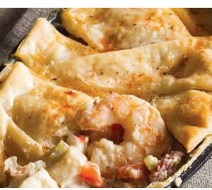 Пот Пай Рагу с тигровыми креветками и кальмаром