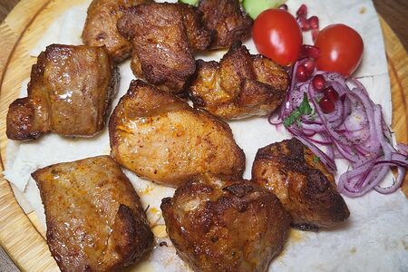 Шашлык из шеи свинины