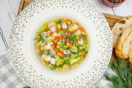 Суп минестроне с индейкой