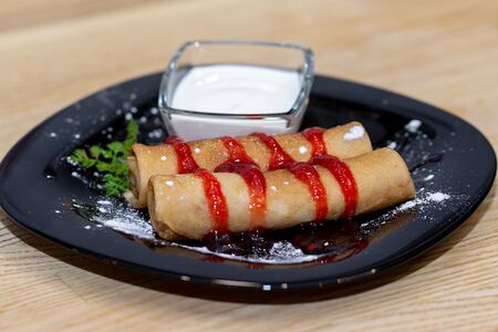 Блины с джемом