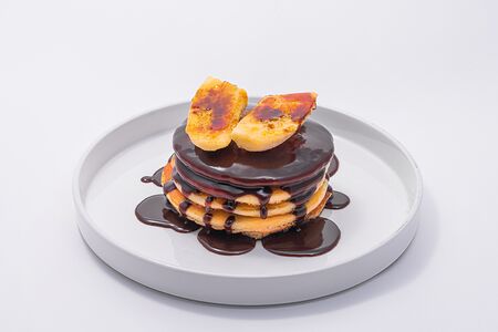 Панкейки с шоколадным соусом