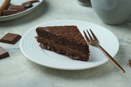 Брауни с карамелью