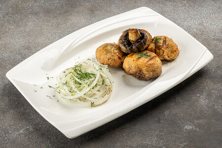 Шампиньоны на мангале