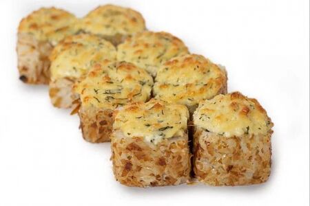 Запеченные роллы в стружке тунца