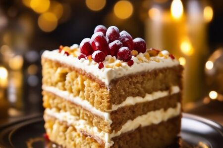 Медовый торт с карамельным топпингом