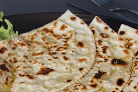 Кутабы с мясом (баранина, телятина) и гранатами