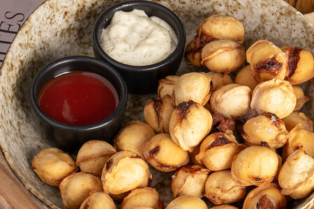 Жареные пельмени