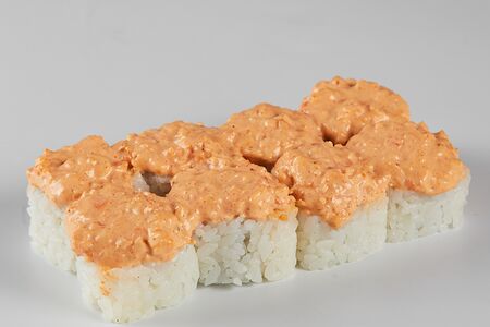 Острый ролл с креветкой