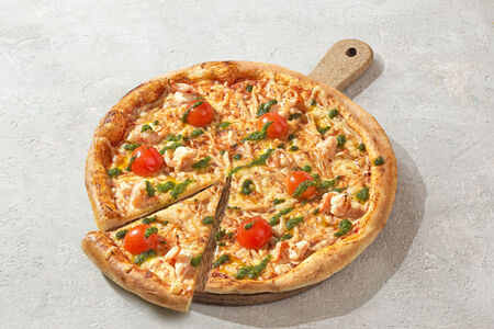 Пицца с морепродуктами