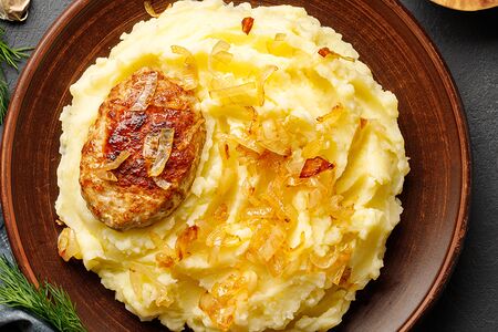 Котлета куриная с картофельным пюре