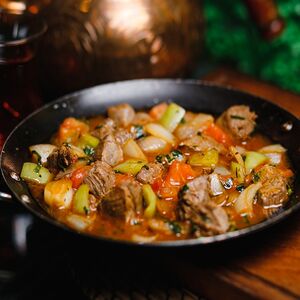 Садж Кавурма с говядиной