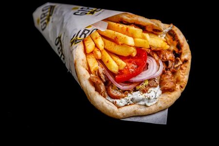 Пита с кальмарами большая