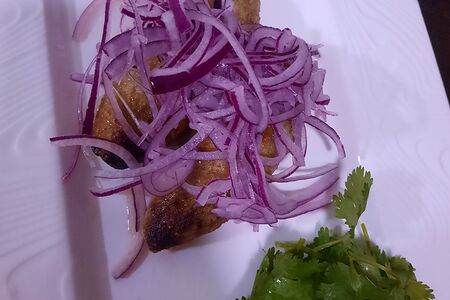 Люля из баранины с маринованным луком