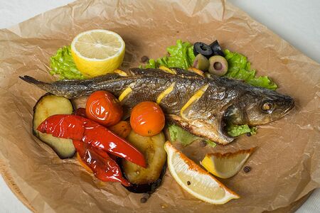 Сибас на гриле