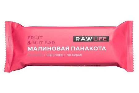 Батончик Rawlife малиновая панакота
