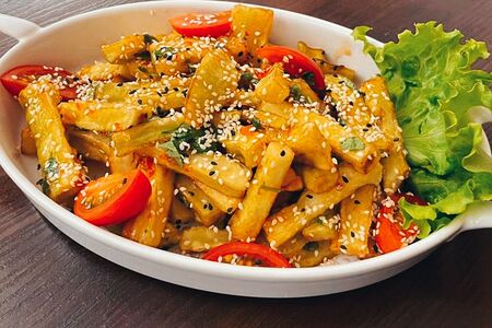 Салат из баклажанов в китайском стиле