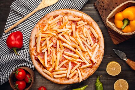 Пицца с картошкой фри
