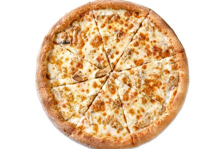 Пицца Ветчина и грибы на тонком тесте