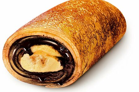 Блин с бананом и шоколадом