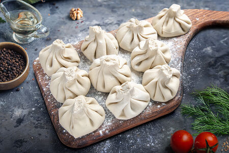 Хинкали для варки с бараниной 5 шт