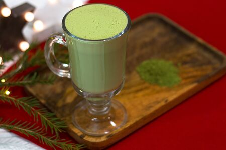 Чай матча на кокосовом молоке