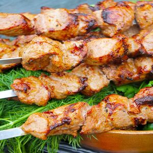 Шашлык из филе куриного бедра