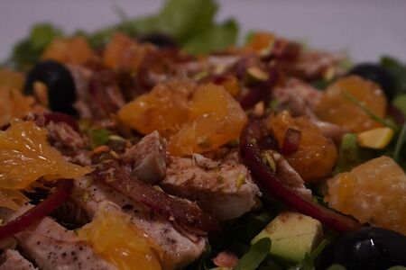 Салат с курочкой и апельсинами