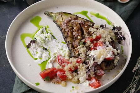 Печеный баклажан на гриле