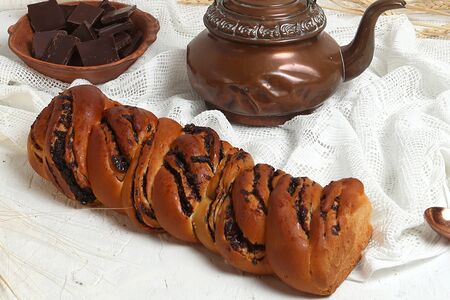 Косичка с шоколадом