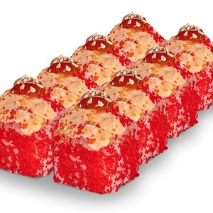 Запеченный ролл с лососем