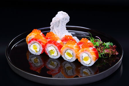 Ролл № 3 Лосось гравлакс, сливочный сыр