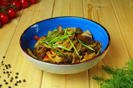 Wok Телятина в соусе сладкий чили