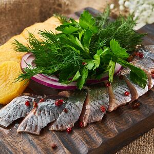 Сельдь с картофелем