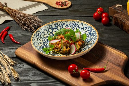 Аджапсандал из печеных овощей