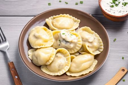 Вареники с картофелем и грибами