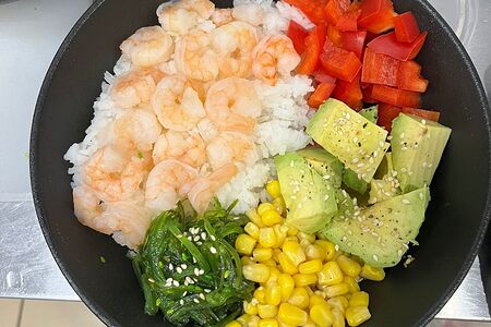 Боул с креветками