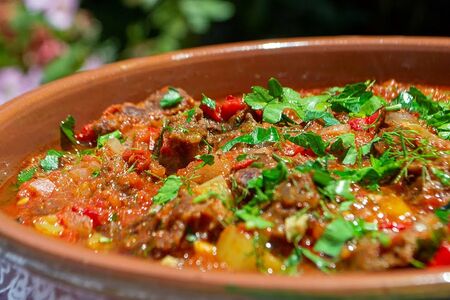 Чашушули из говядины по-грузински