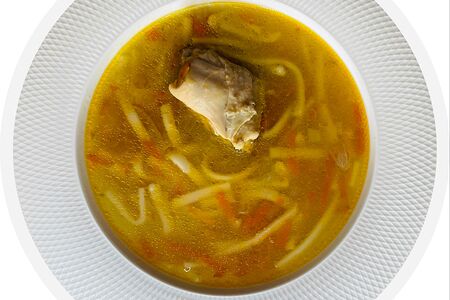 Лапша домашняя с курицей