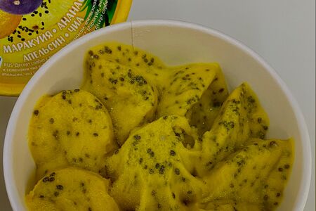 Десерт Маракуйя - ананас- апельсин - чиа