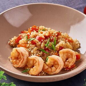 Тяхан с креветкой