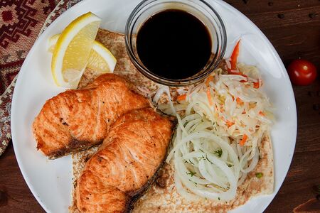 Шашлык из семги