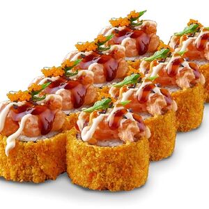 Ролл темпура хот с лососем