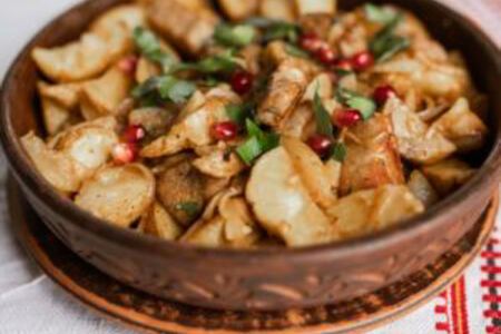 Оджахури с картофелем и свининой