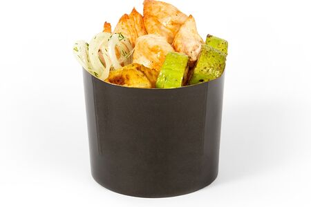 Куриное филе с картофелем и цукини